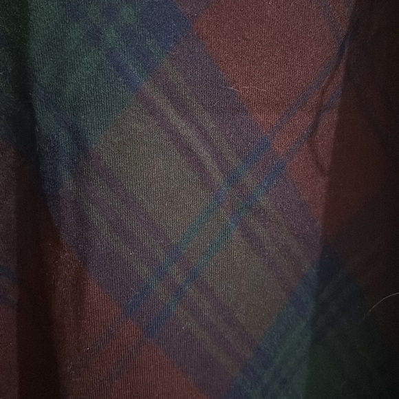 100% wool with silk lining plaid maxi skirt - Picture 2 of 3